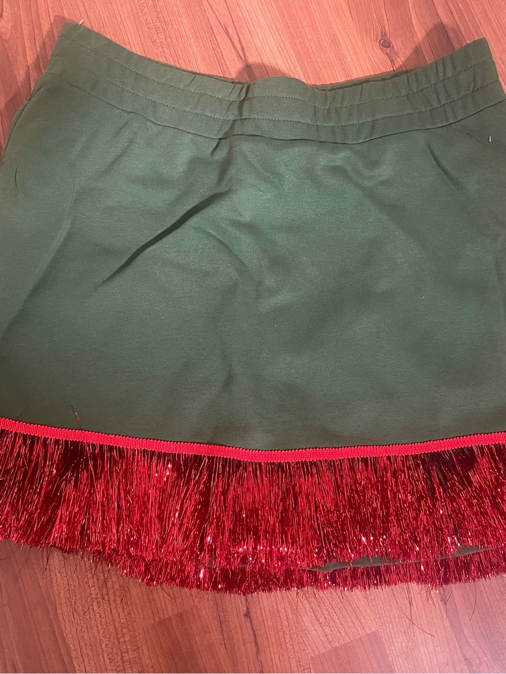 Brianna Cannon Christmas fringe skort New with tags XXL